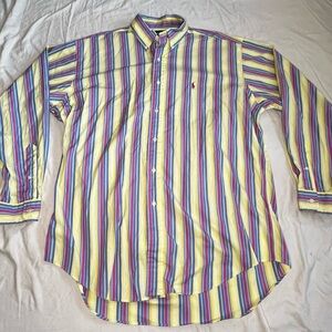 Ralph Lauren Vibrant Striped Button Down Shirt